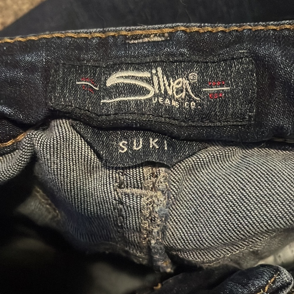 Silver Suki Mid Rise Straight - Picture 4 of 5